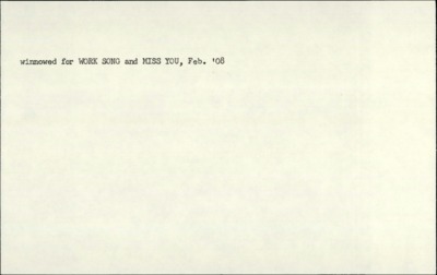 Prairie Nocturne--Wes's voice