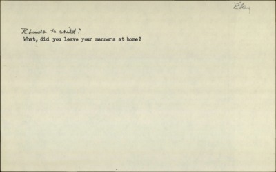 The Whistling Season--Aunt Eunice