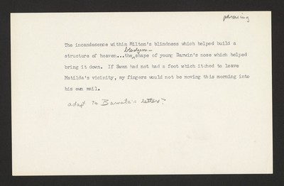 Writing ideas- St. David's Autograph/Water Like a Stone