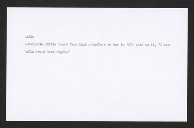 High school/College/young mods lingo