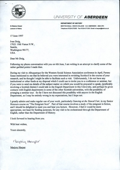 Letters 1997