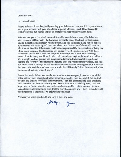 Letters 2007