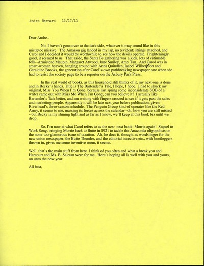 Letters 2011