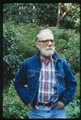 Ivan Doig in denim jacket and plaid shirt