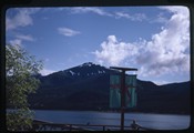 Snowy mountain in Sitka, Alaska