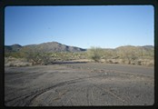 Dirt road with mountains behind in Arizona 2