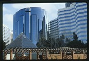 Perth, Australia - Allan Green Conservatory in front of skyline