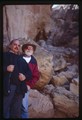 Acoma Pueblo, New Mexico - Ivan Doig and Frank Zoretich pose in front of rock