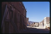 Acoma Pueblo, New Mexico - brick wall along dirt road