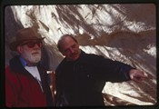 El Morro, New Mexico - Ivan Doig and Frank Zoretich at base of El Morro