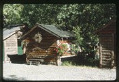 Rosemarie Bogner's campground near Ketchum, Idaho - old miners' cabins