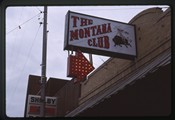 Shelby, Montana - Montana Club bar sign