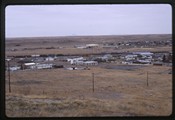 Shelby, Montana - Champion's Field and sweetgrass hills (left)
