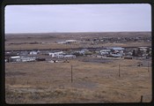 Shelby, Montana - Champion's Field and sweetgrass hills (right)
