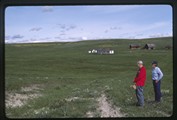 Richard Maxwell Brown and Ivan Doig at Jensen ranch