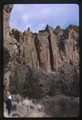 Climbers face climbing at Smith Rock State Park, Oregon