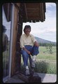 Carol Doig at Annick Smith's Blackfoot River valley Montana cabin