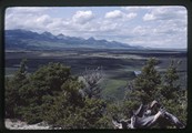 Looking northwest from atop Pine Butte at Choteau Mountain