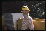 Sierra Silver Mine, Wallace, Idaho - Ivan Doig in hardhat