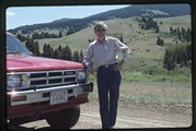 Carol Doig at Hatfield Mountain in Montana (landscape)