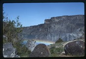 Snake River, Idaho - rainbow over canyon landscape