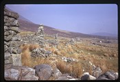 Slievemore, Ireland - Stone building ruins covering a mountainside