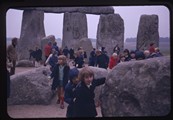 Schoolkids at Stonehenge