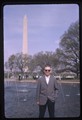 Ivan Doig outside the Washington Memorial