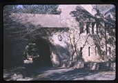 Stone archway at Stronghold Center in Illinois