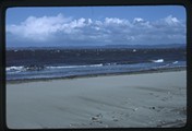 Car frame in ocean at Leadbetter Point State Park