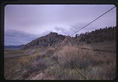Jackstay fence along Fort Logan road