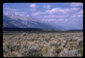 Grand Tetons mountain range looking northwest (left)