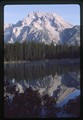 Mount Moran of the Grand Tetons reflected in Leigh Lake
