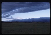 Storm over the Rockies from Dupuyer, Montana cemetery