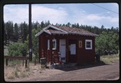 Gas house at Fort Howes ranger station