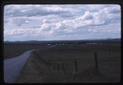 Dupuyer, Montana - eastern vantage point over winding road