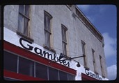 Choteau, Montana - \"Gambles\" sign on storefront