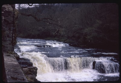 New Lanark, Scotland - Dundaff Linn, Falls of Clyde on the River Clyde