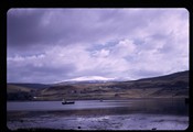 Uig, Scotland - view from Uig harbor inland
