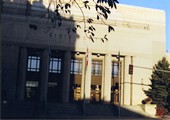 Great Falls, Montana - Civic center view with trees