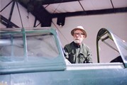 Ivan Doig and a Curtiss P-40C Tomahawk - Cockpit close-up