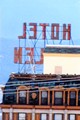 Hotel Finlen sign from the back
