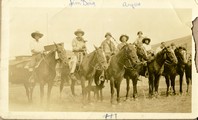 Group photo on horseback