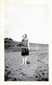 Berneta Doig drinking from a bottle
