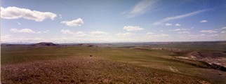Rocky Mountain front west of Two Medicine Fight Site outside Browning, Montana