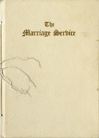 Charles and Berneta Doig's wedding memorial booklet