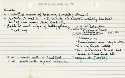The West 1993 trip