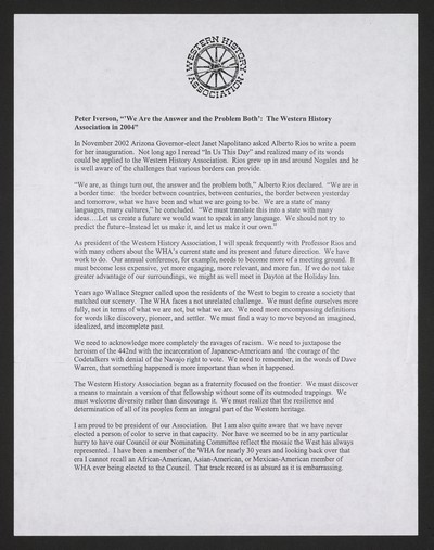 The West research, 2 of 3