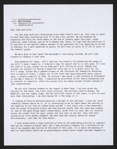 Chuck Hulin-meaning of work