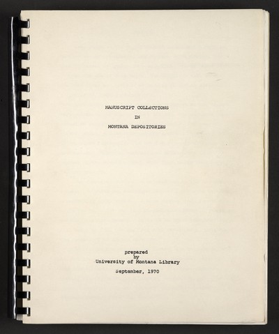 Montana Archives, 2 of 2